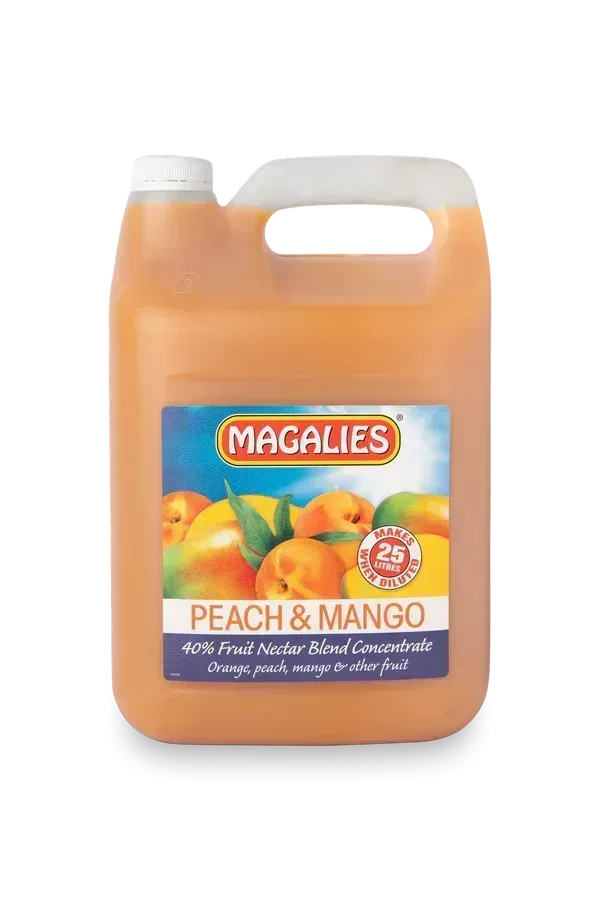 2 x MAGALIES 5 liter Peach Mango 40% (Sold 2x 5L Per Case)