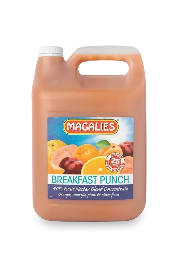 2 x MAGALIES 5 liter Breakfast Punch 40% (Sold 2x 5L Per Case)