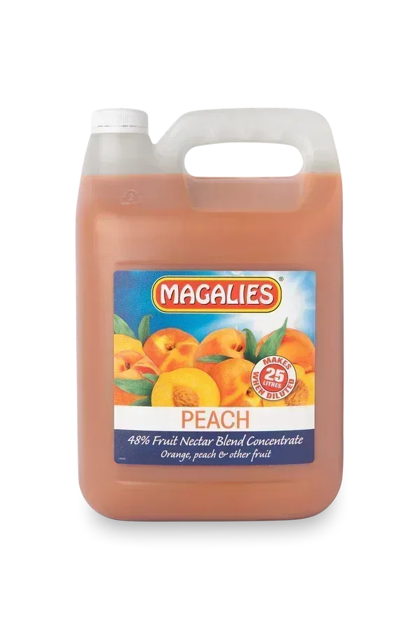 2 x MAGALIES 5 liter Peach 48% (Sold 2x 5L Per Case)