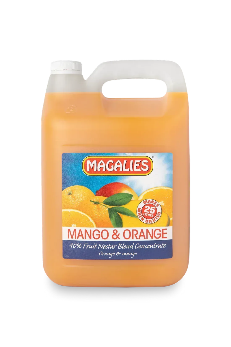 2 x MAGALIES 5 liter Mango/Orange 40% (Sold 2x 5L Per Case)