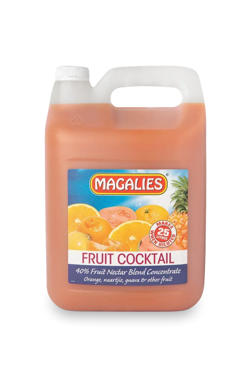 2 x MAGALIES 5 liter Fruit Cocktail 40% (Sold 2x 5L Per Case)