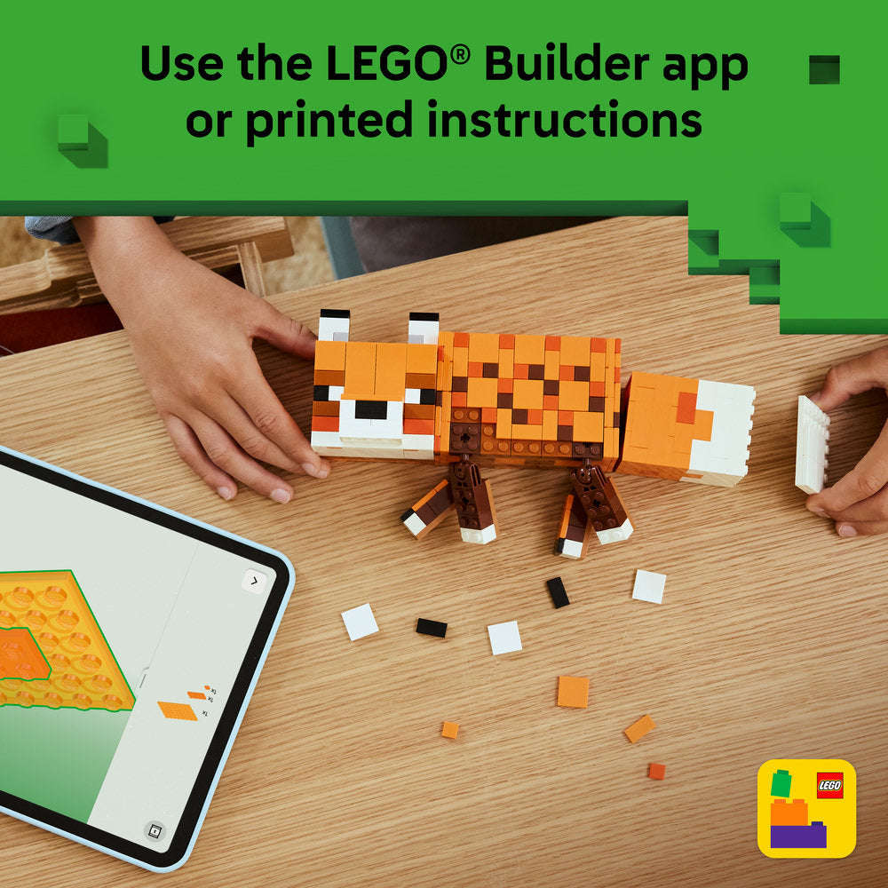 LEGO® Minecraft® The Fox Gaming Decoration Toy Gift 21588
