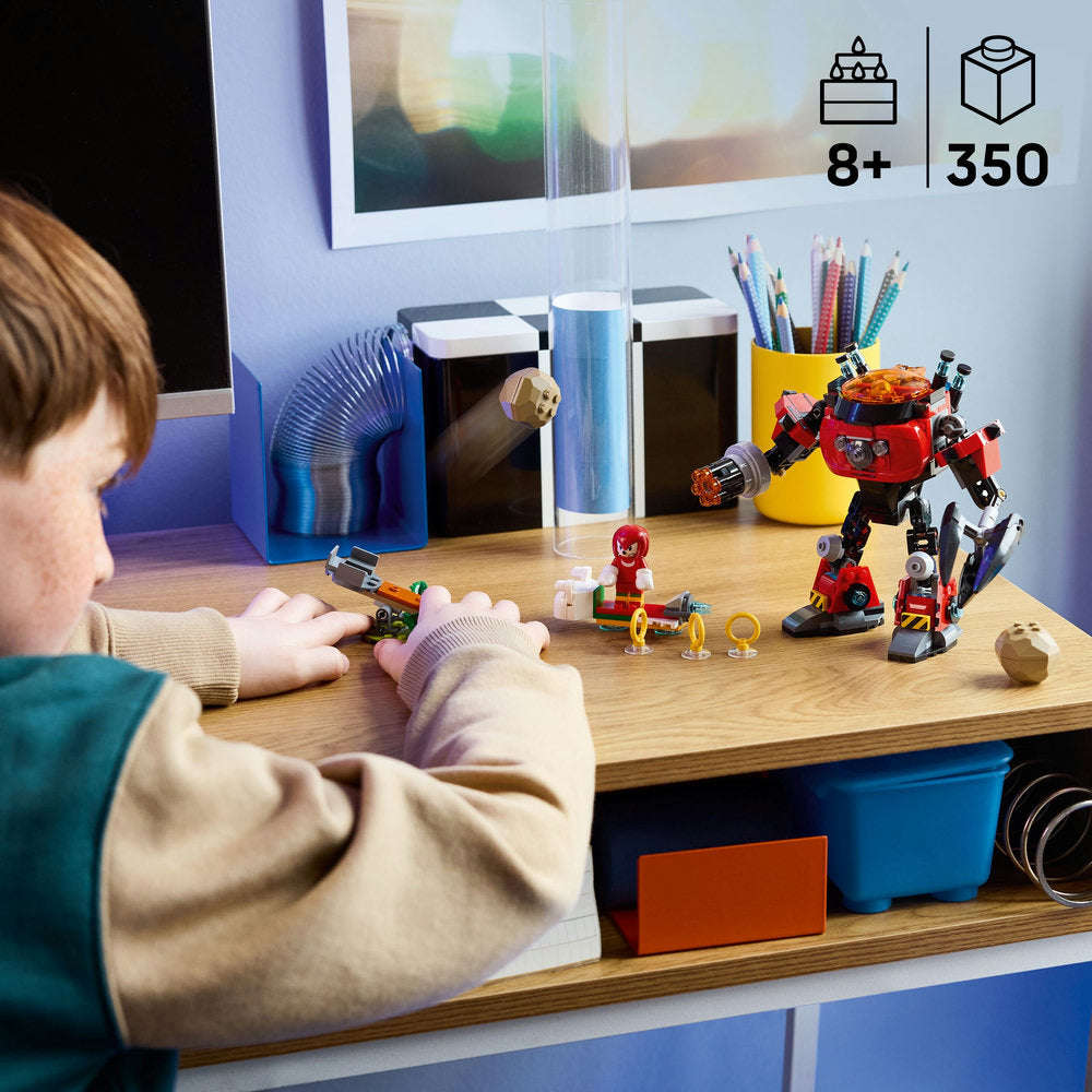 LEGO® Sonic the Hedgehog Knuckles vs. Dr. Eggman Egg Crusher Mech Toy Set 77005