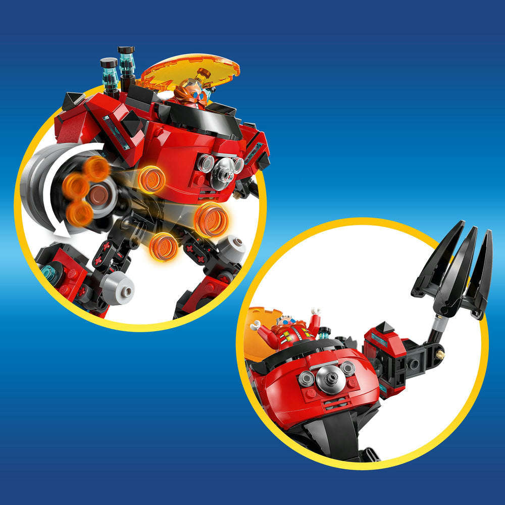 LEGO® Sonic the Hedgehog Knuckles vs. Dr. Eggman Egg Crusher Mech Toy Set 77005