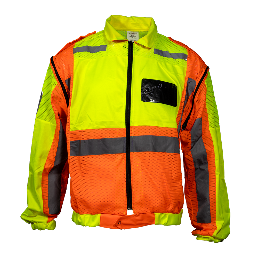 Pinnacle Metro Reflective Jacket Detachable Sleeve (S  2XL)