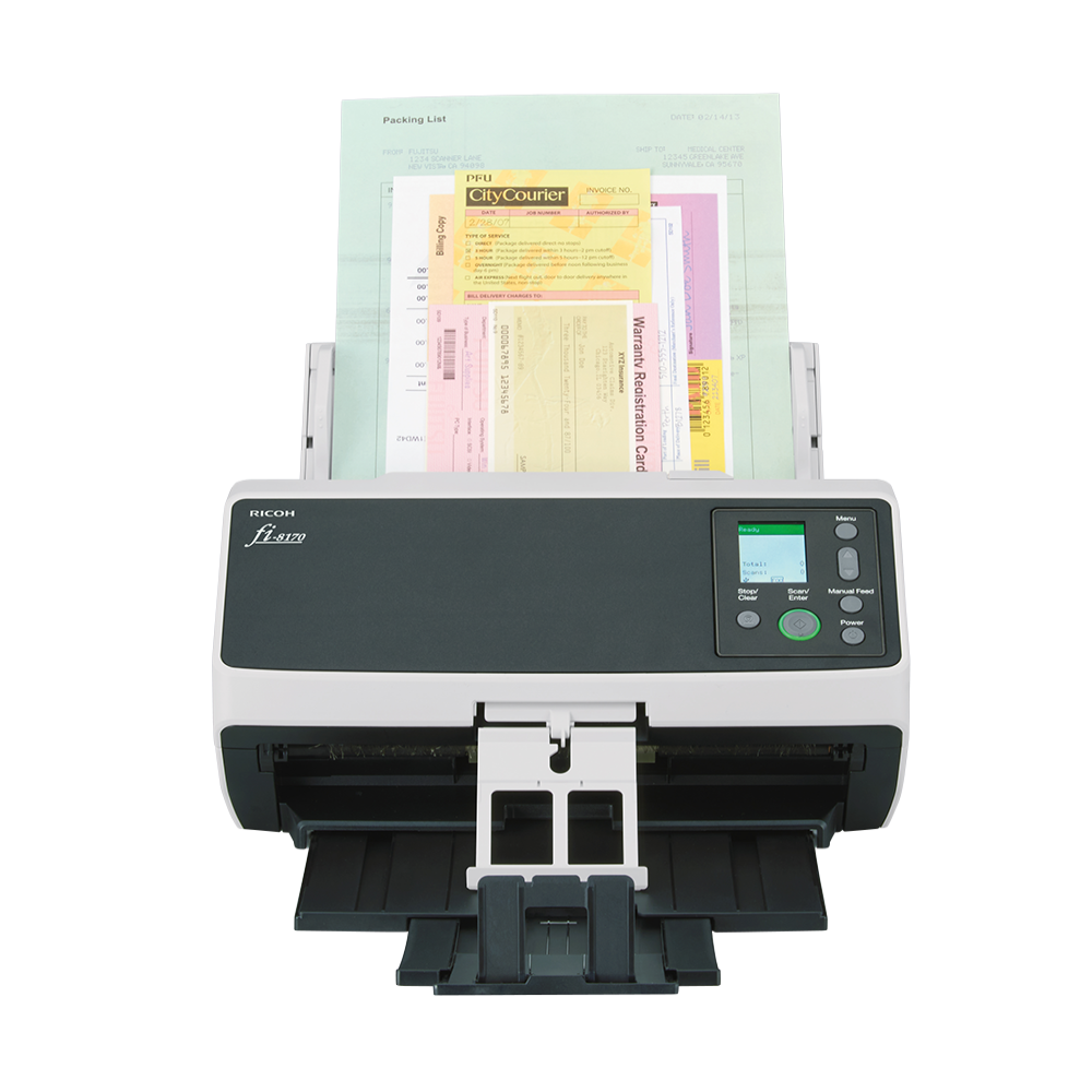 Ricoh fi-8170 A4 70ppm/140ipm Duplex ADF USB3.2 LED Desktop Workgroup Scanner -please purchase cl...