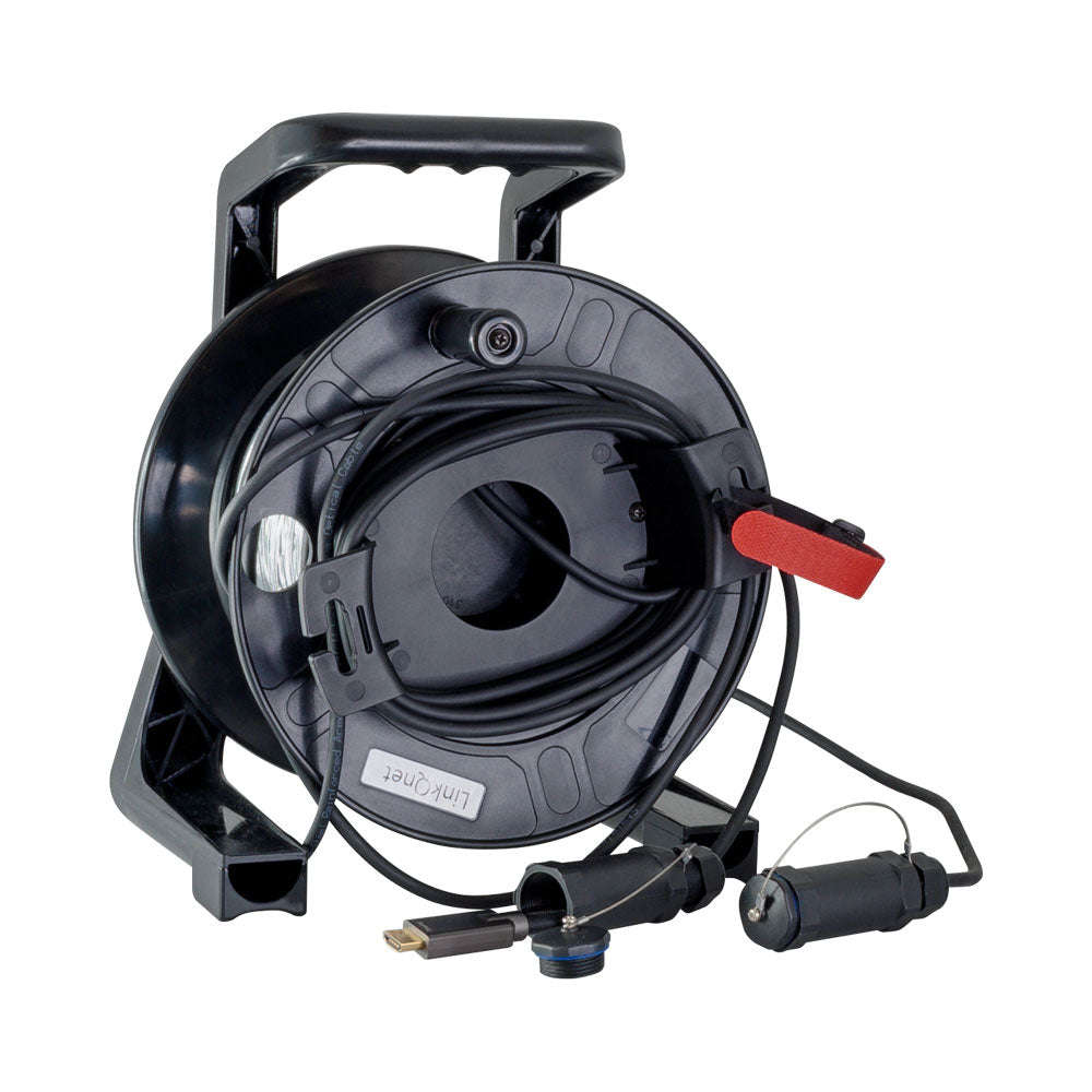 30M ARMORED FIBRE HDMI CABLE ON REEL