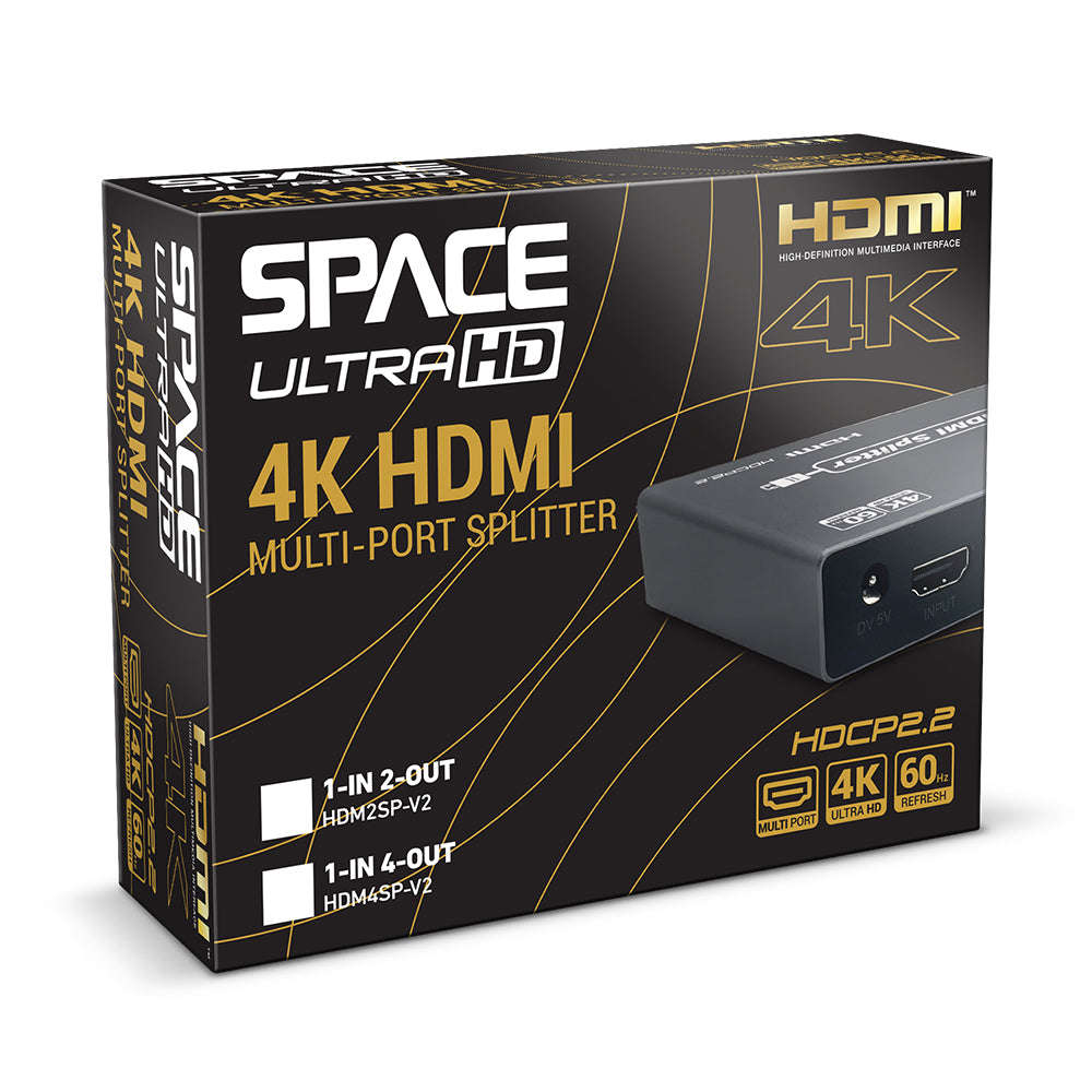Space UltraHD 4K HDMI 2 Way Splitter  HDM2SP-V2