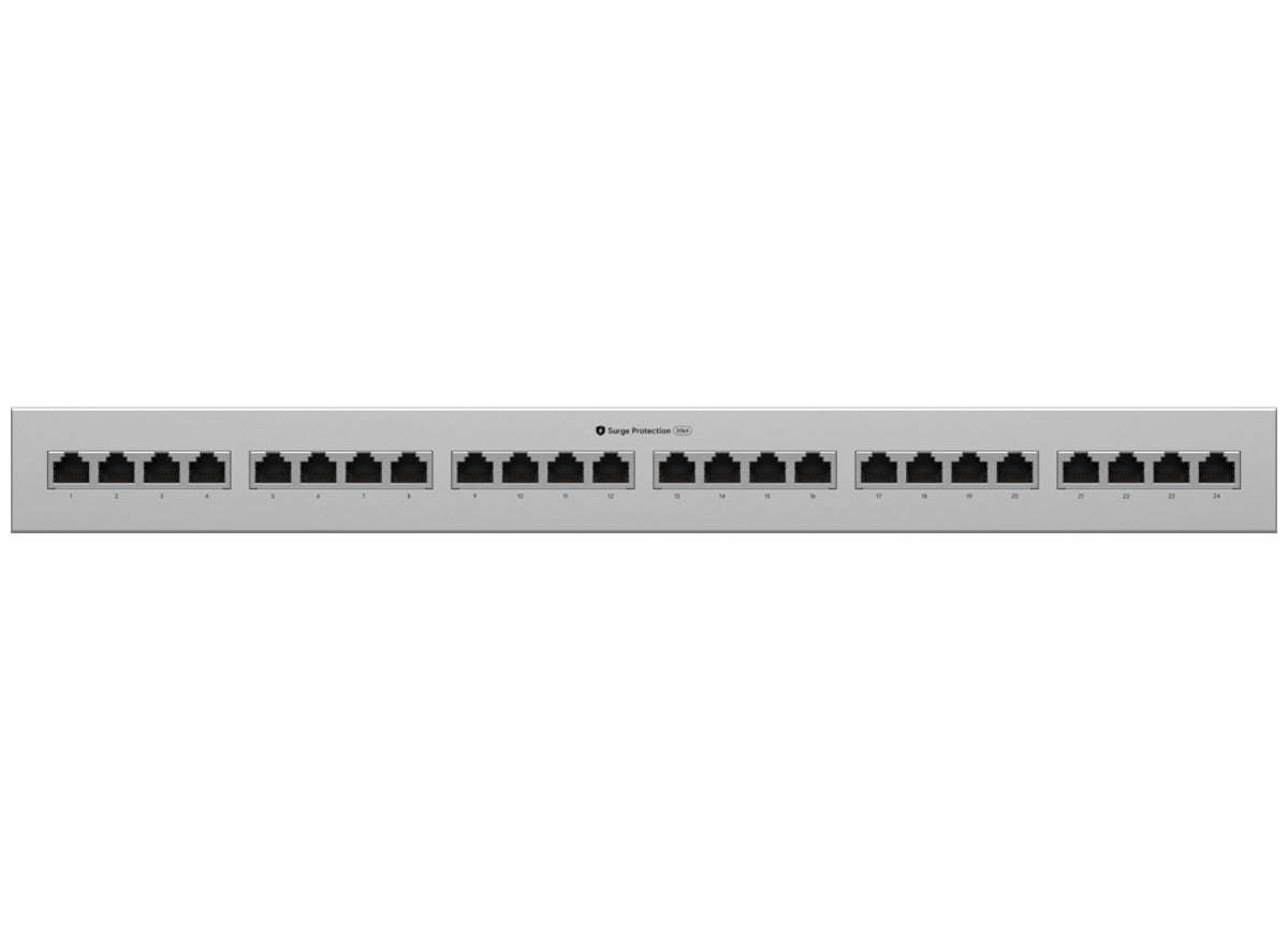 Ubiquiti UniFi 10Gbps PoE++ 24 Port Ethernet Surge Protector