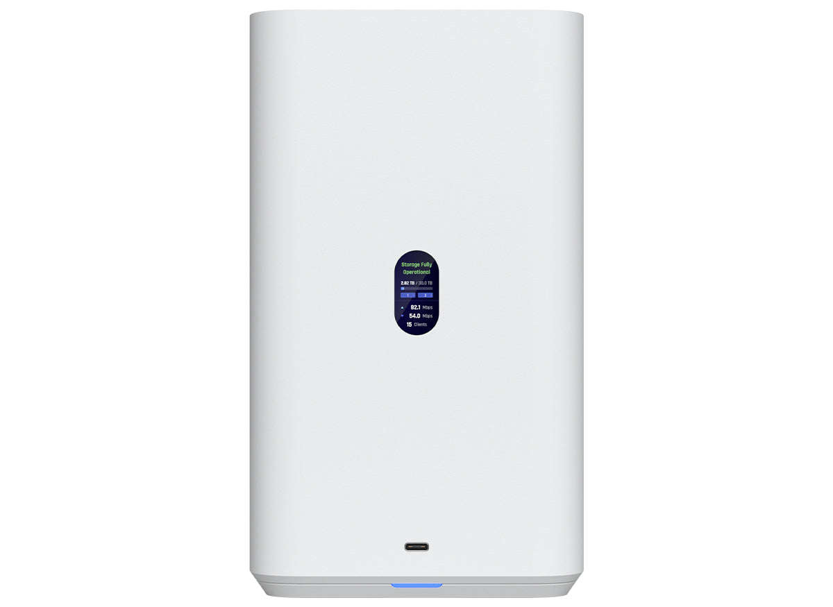 Ubiquiti UniFi White UNAS 2.5Gbps Ethernet 2x 3.5" HDD bays