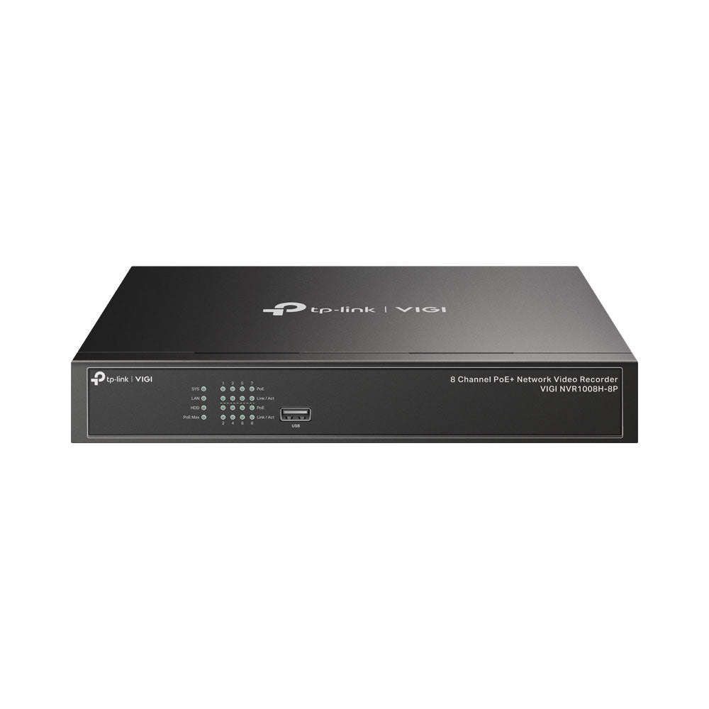 TP LINK VIGI NVR POE+ 53W 8CH 4K VGA/HDMI