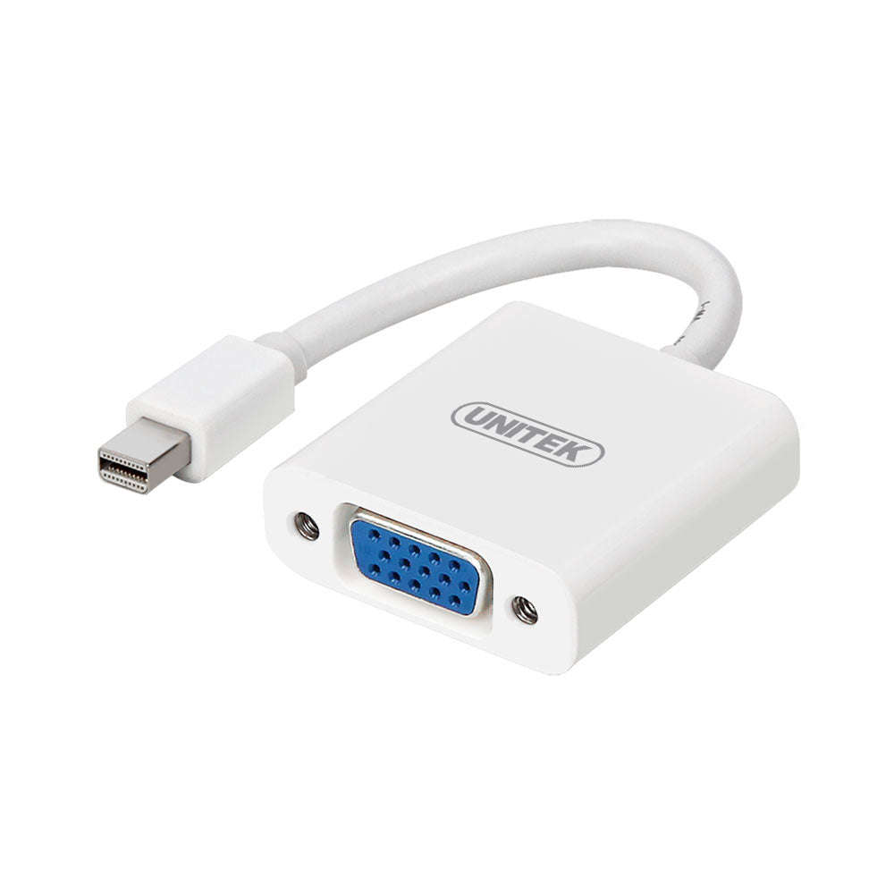 UNITEK MINI DISPLAYPORT TO VGA F, WHITE (Y-6327WH)
