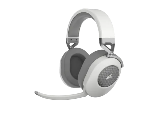HS65 Wireless Premium White Headset; 50mm Audio Drivers; Omnidirectional Mic - PC/PS.