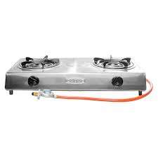 CADAC - 2 Plate Stainless Steel Stove with Hose & Regulator