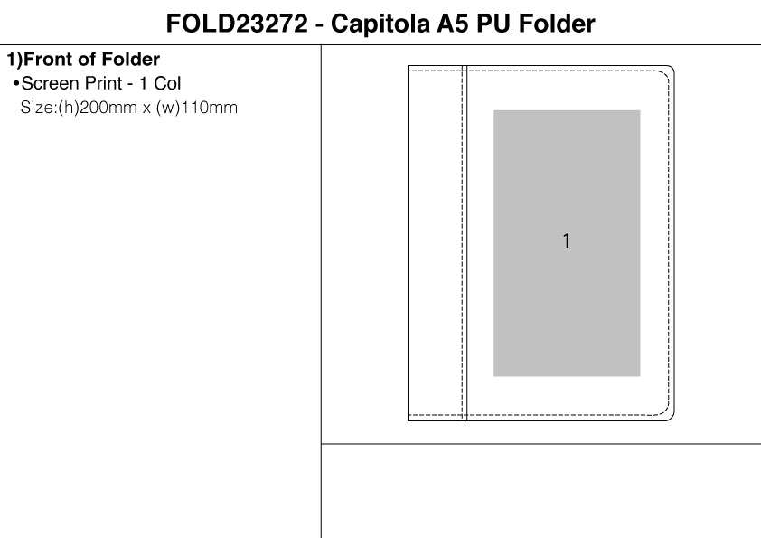 Capitola A5 PU Folder
