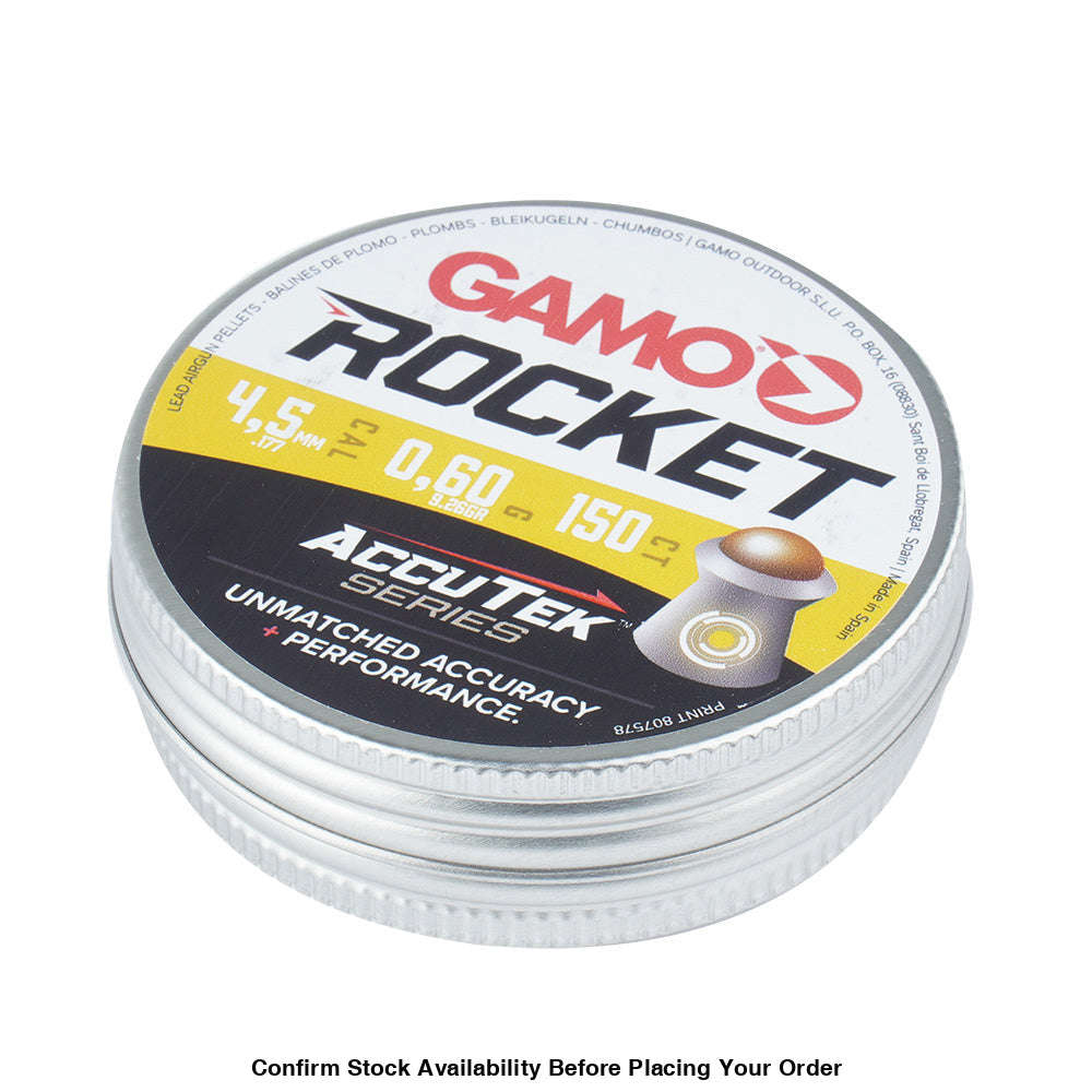 Gamo Diabolo Pellets AccuTek Rocket 4.5 mm 150 pieces (Bulk Buy 10 X Tins)