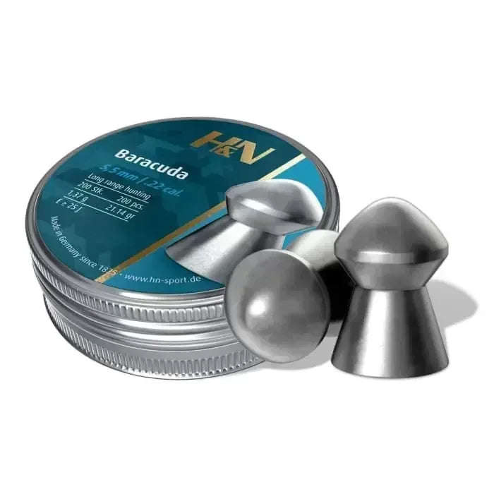 5 X H&N Baracuda 5.5mm 21.14gr (200pcs) (Bulk Buy)