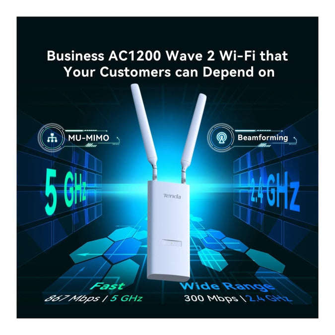TENDA AC1200 2.4-5GHz Dual-Band Wi-Fi AP