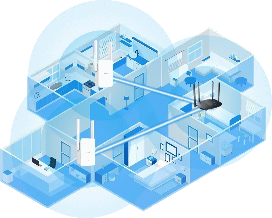 TENDA A33 RANGE EXTENDER WIFI 6 DUAL BAND