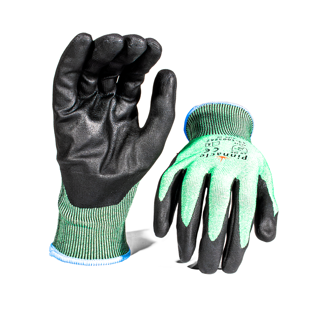 Pinnacle ProCUT NITRIEX 18g Fiber Shell, Nitrile Foam Coated, Sandy Palm,lv E (13-1003247)