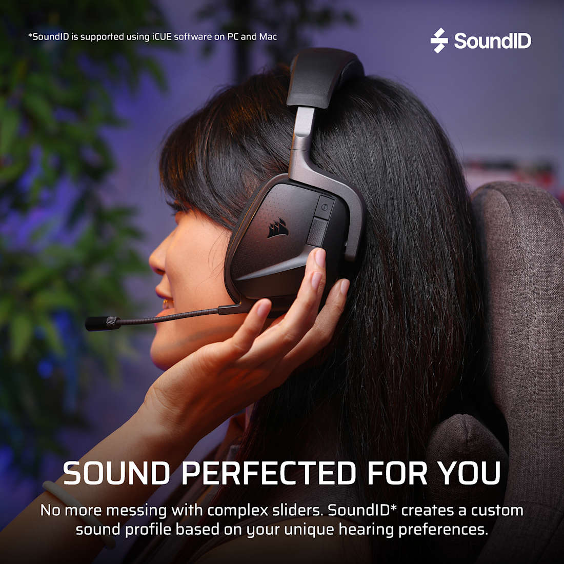 Corsair VOID v2 MAX WIRELESS Gaming Headset; Simultaneous 2.4GHz and Bluetooth; Dobly Atmos; PC/P...