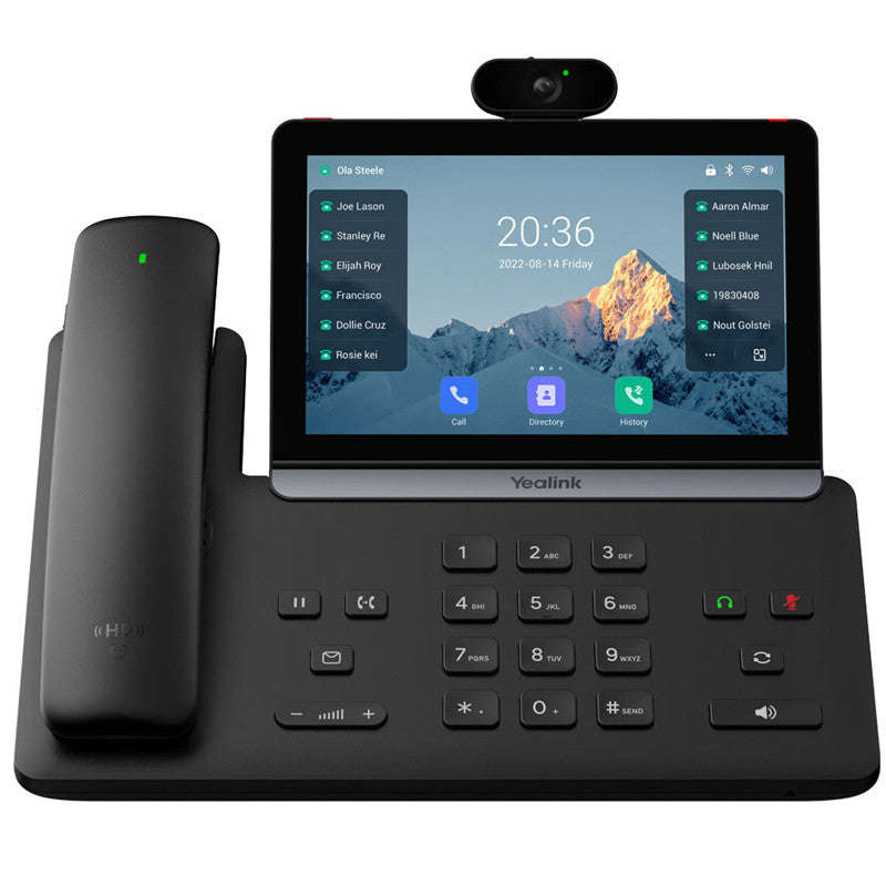 Yealink T88V Pro Smart Business Phone With BTH88 Bluetooth Handset, 7" Multi-Touch Screen, Camera...