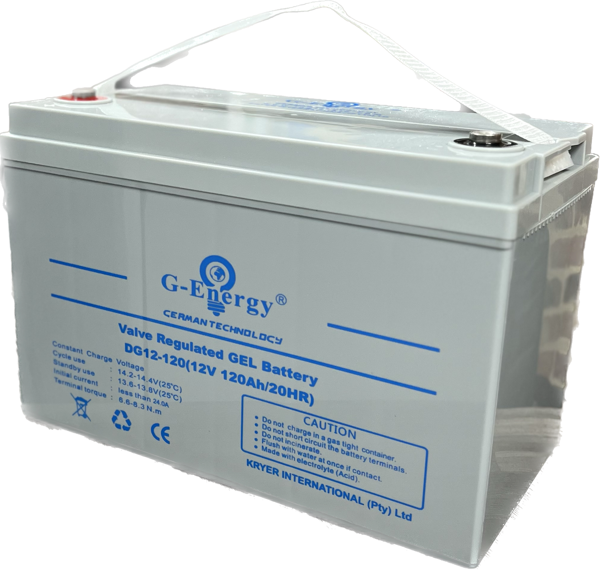 120AH G-ENERGY 12V Deep Cycle Gel Battery