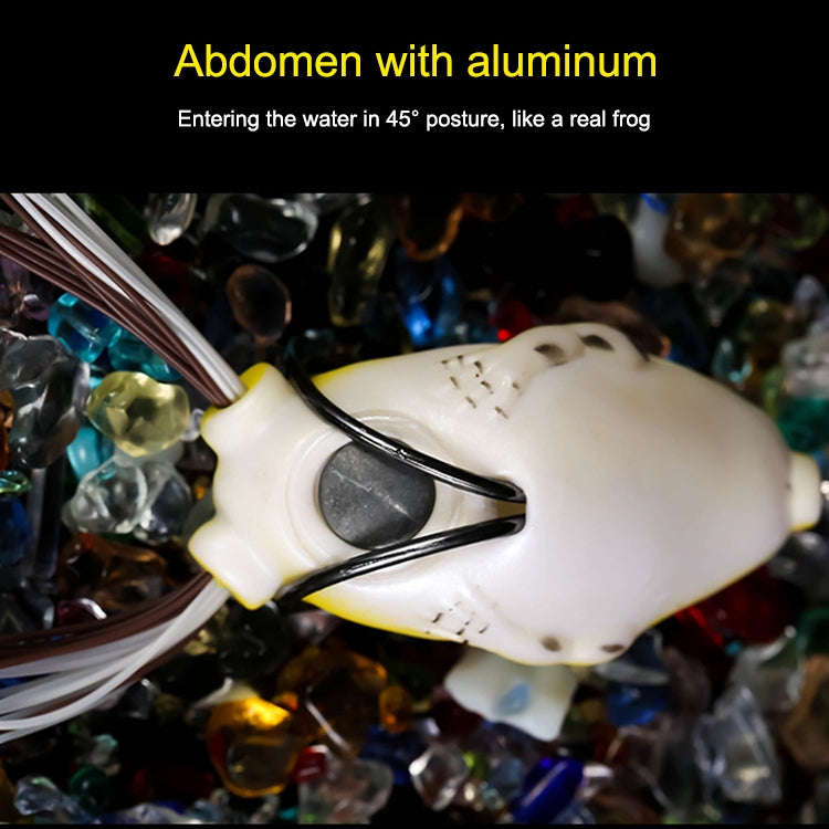 Frog Fishing Lure with fitted double hook 9gr 5cm (set of 2) Golden Brown