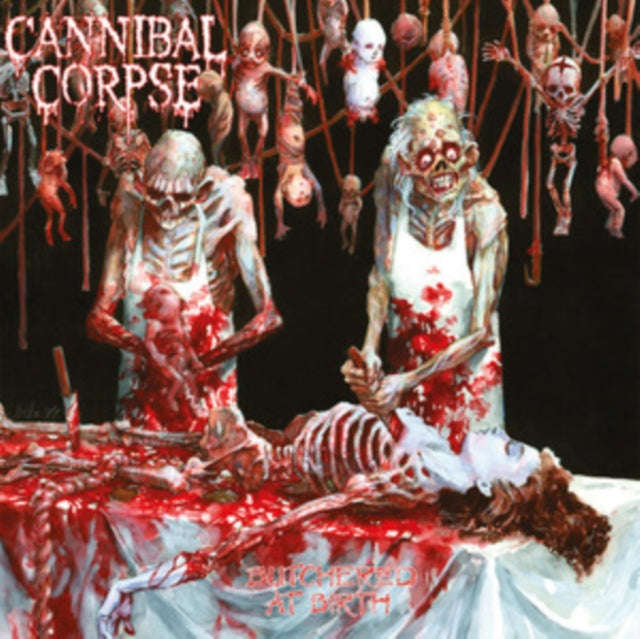 Cannibal Corpse - Butchered At Birth (White/Red Splatter Vinyl) (Vinyl)