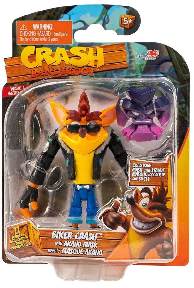 Bandai: Crash Bandicoot - Biker Crash With Akano Mask & Stand (Figures)