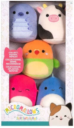 Squishmallows - 5 Pack Plush (Micromallows 2.5 Inch SQMM0190) (Plush)