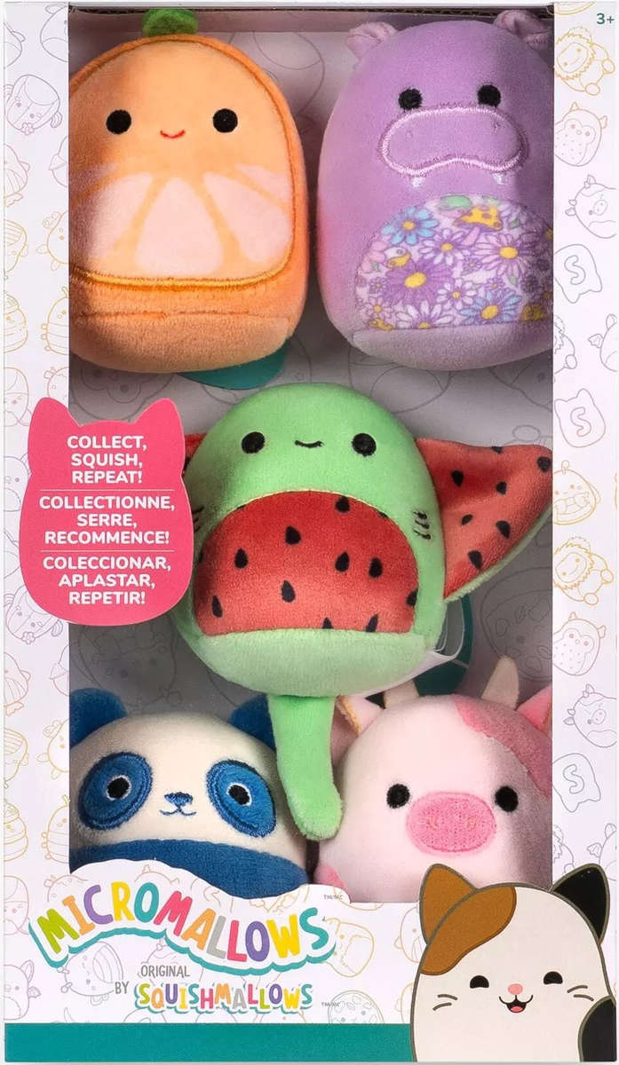 Squishmallows - 5 Pack Plush (Micromallows 2.5 Inch SQMM0177) (Plush)