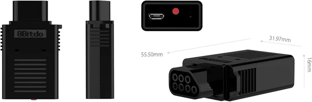 8Bitdo Bluetooth Retro Receiver for NES - (Bluetooth Multi Control Adaptor) (Retro)