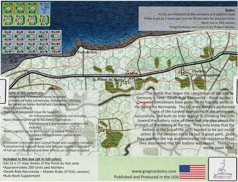 Death Ride Normandy Point-du-Hoc Core (NO DMG CLAIMS) (Board Games)