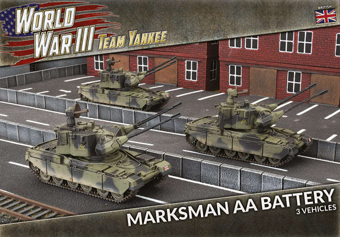 WWIII Team Yankee Chieftain Marksman AA Battery (x3) (Miniatures)