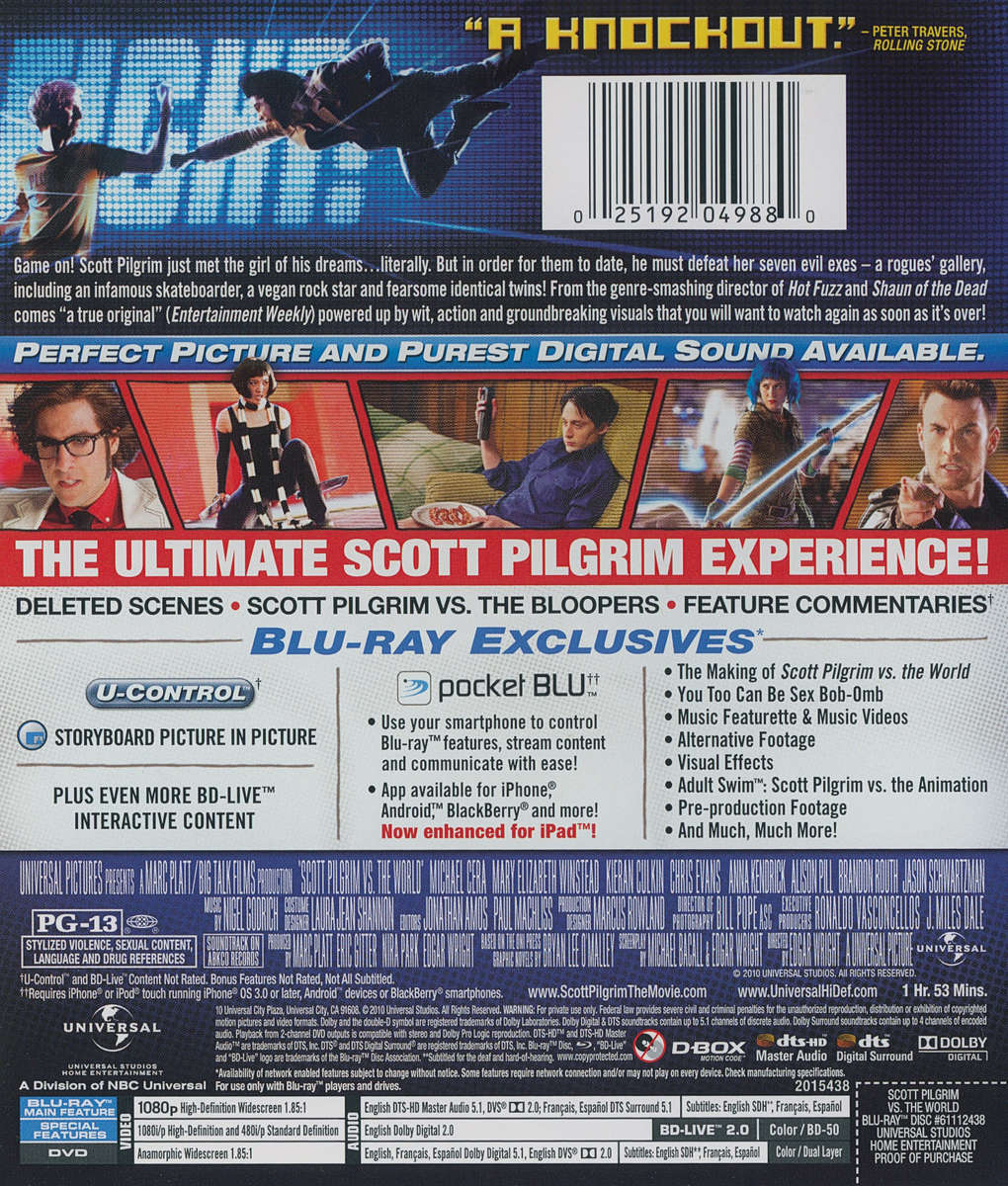 Scott Pilgrim vs. the World (2010) (Blu-ray + DVD) (Second-Hand)
