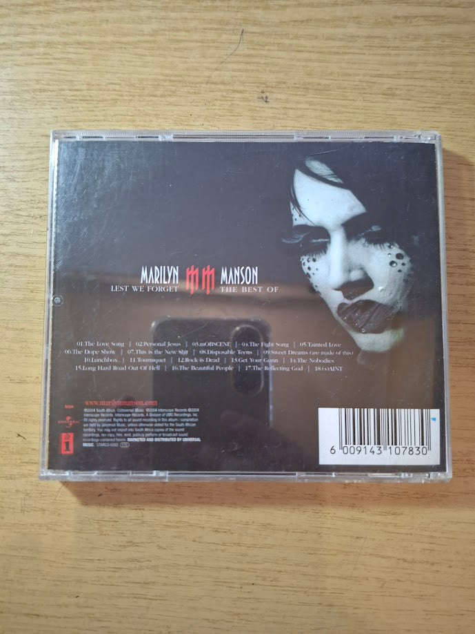 Marilyn Manson  Lest We Forget: The Best Of (Second-Hand CD)