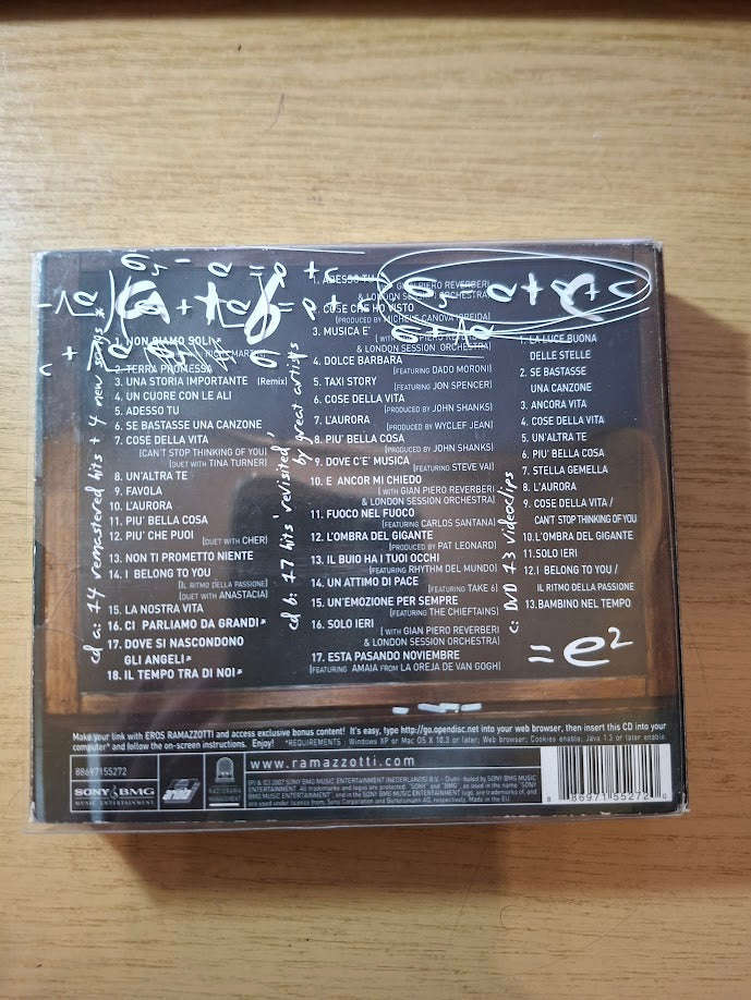 Eros Ramazzotti  E² (2007)  Second-Hand Limited Edition CD & DVD Set