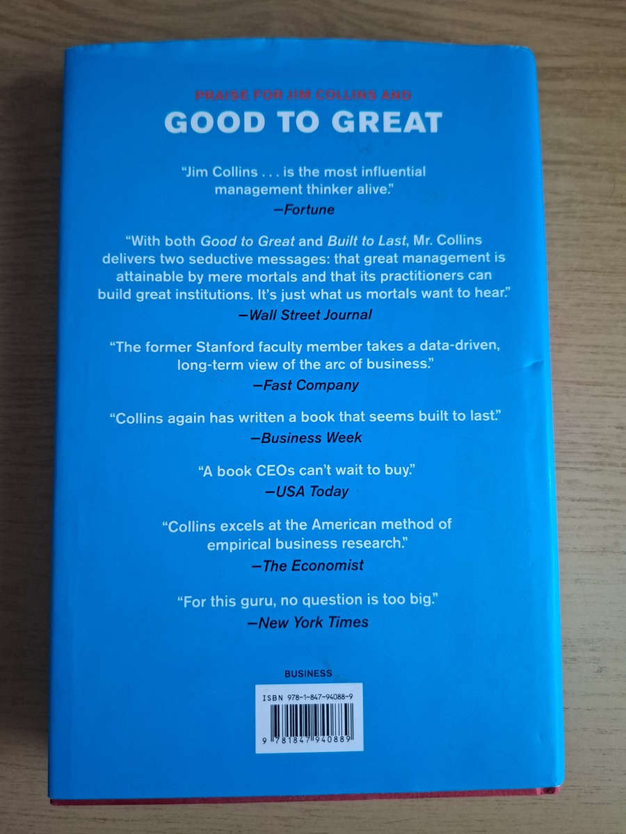 Great by Choice  Jim Collins & Morten T. Hansen (Second Hand)