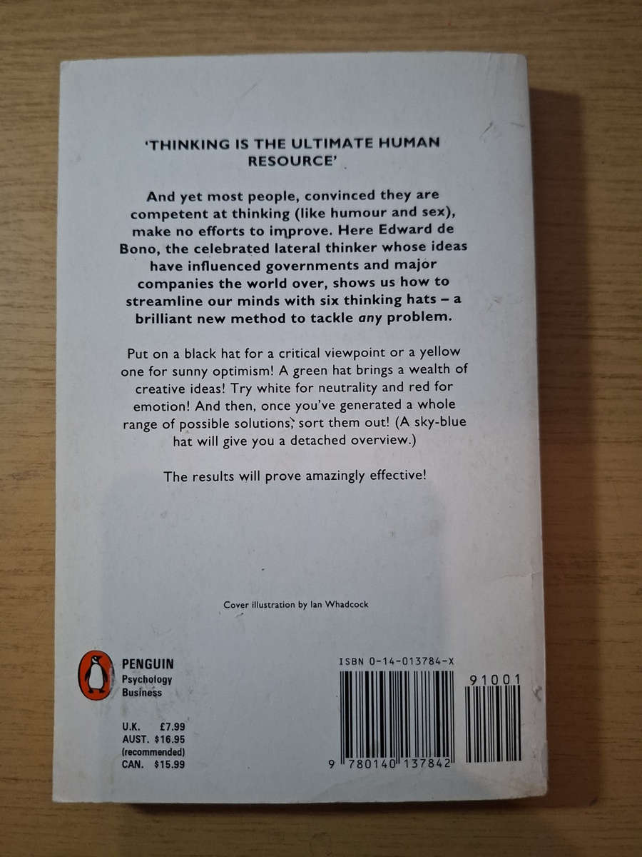 Six Thinking Hats  Edward de Bono (Second Hand)