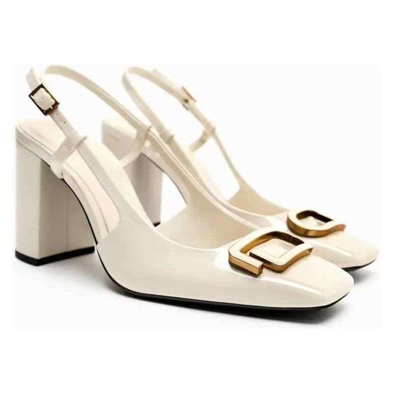 Vintage Glossy Short Heel