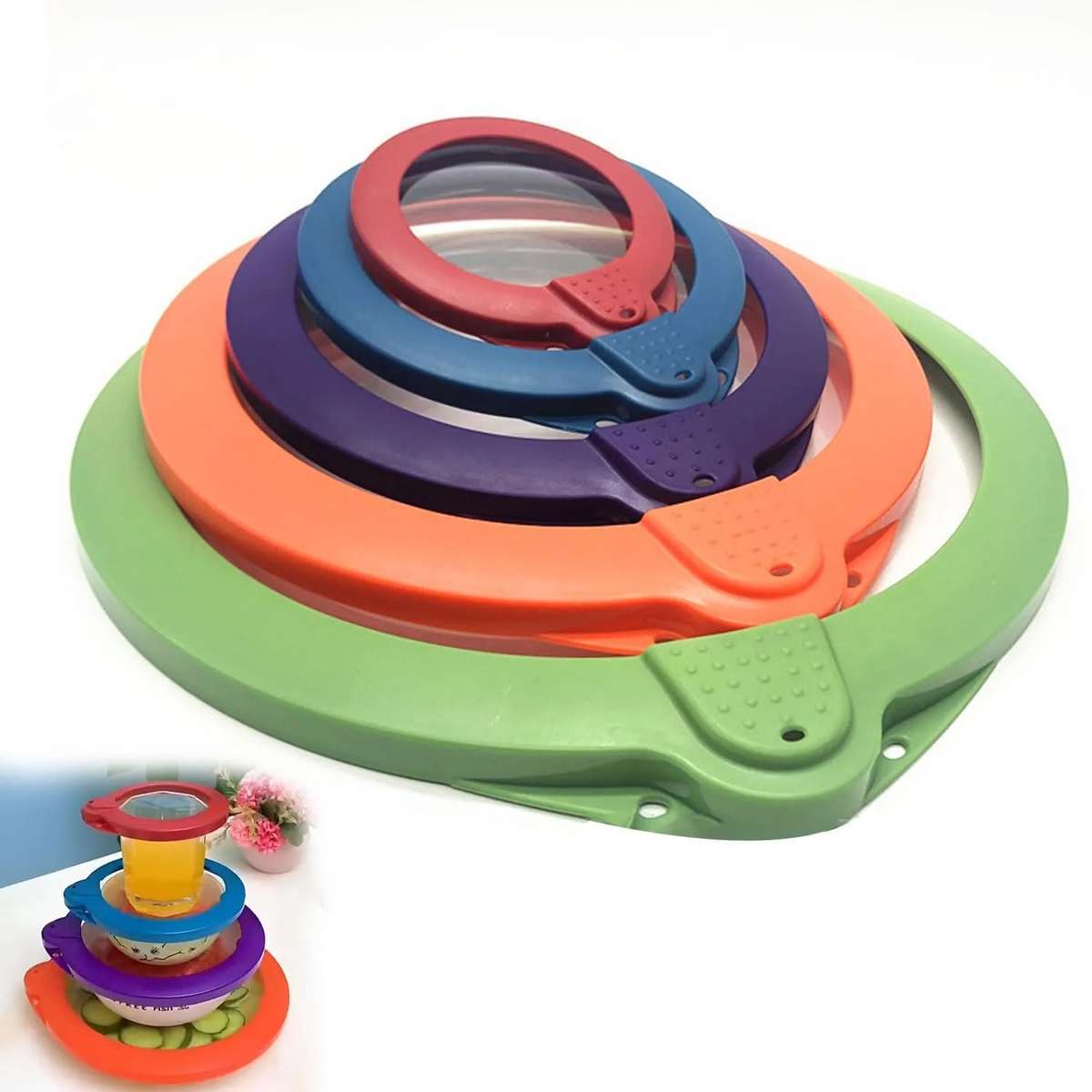 5 piece Vacuum Seal Lid Set