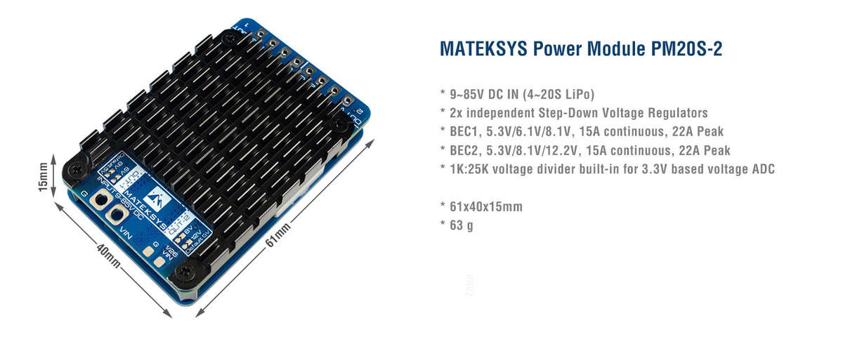 Mateksys Power Module PM20S-2