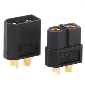 Black XT60 Male and Female Pair