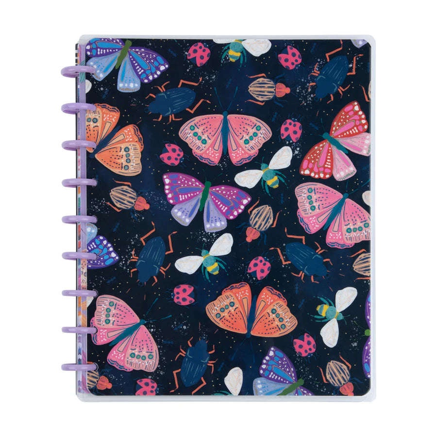 Checklist + Dot Grid Classic Notebook - Midnight Botanical