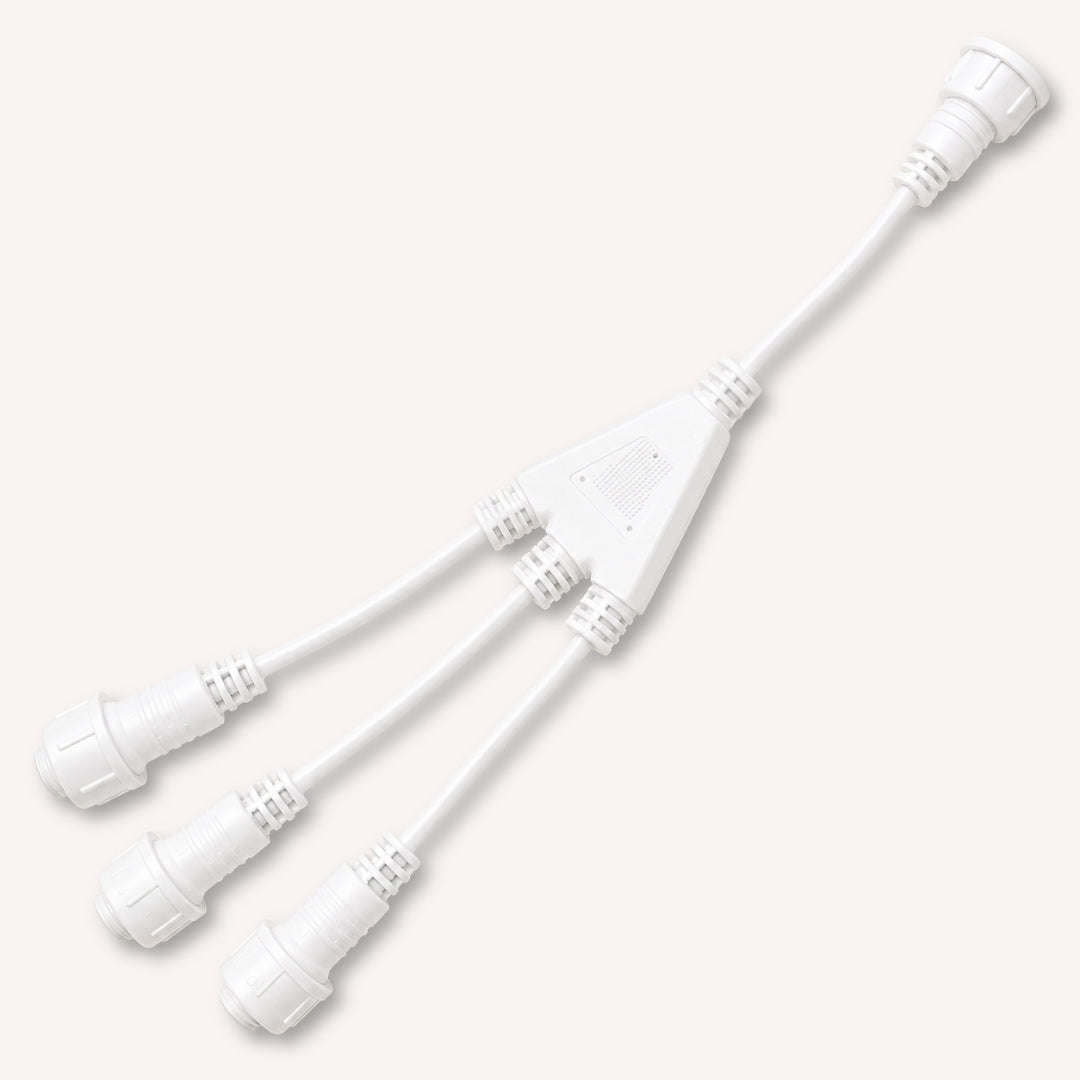 3-Way Connector | Festoon String Lights | White