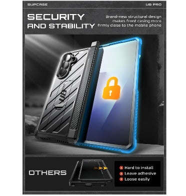 SAMSUNG GALAXY Z FOLD 7 FULL BODY RUGGED PROTECTIVE CASE BLACK | SUPCASE