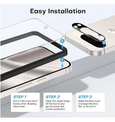 GOOGLE PIXEL 10 PRO PREMIUM TEMPERED GLASS SCREEN AND CAMERA LENS PROTECTOR 5PK | OMOTON