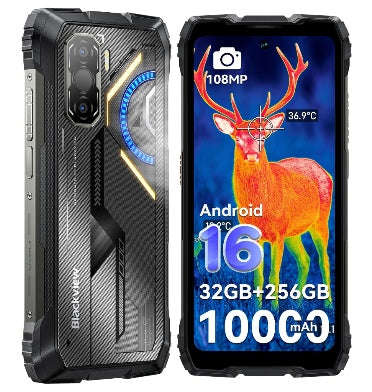 BLACKVIEW ROCK 3 RUGGED/FLIR 256GB/32GB 10000MAH BLACK