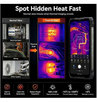 BLACKVIEW ROCK 3 RUGGED/FLIR 256GB/32GB 10000MAH BLACK